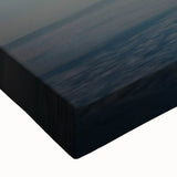 Large art of a spacecraft in black and white on stretched canvas, suitable for bedroom wall decor.