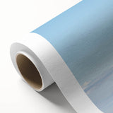 Art deco poster of a vintage spacecraft, rendered in muted silver and gray tones, on rolled canvas.