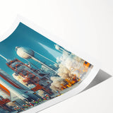 Extra large wall art featuring line art flowers in muted earth tones on a rolled canvas, ideal for large living room decor.