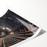 Extra large rolled print featuring a line art design of flowers in monochrome, ideal for large living room wall decor.