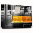 Acrylic print of a large abstract depiction of a subway, using a monochrome palette, ideal for modern dining room decor.