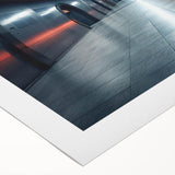 Art deco poster of a vintage subway design in muted earth tones, printed on rolled canvas, suitable for dining room decor.