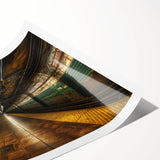 Extra large wall art featuring line art flowers in muted earth tones on a rolled print, suitable for large living room decor.