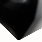 Black and white landscape art painting of a train on stretched canvas, ideal for bedroom wall art.