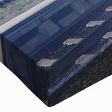 Black and white landscape art painting of a train on stretched canvas, suitable for bedroom wall decor.