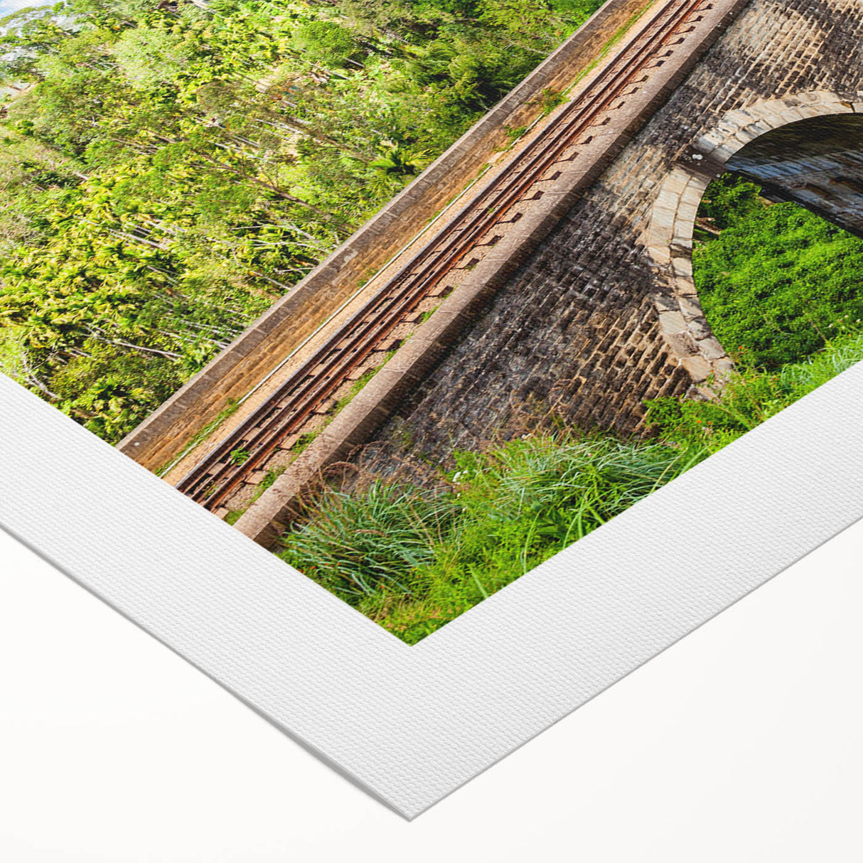 Art deco poster of a train in monochrome shades on rolled canvas, suitable for dining room wall art.