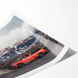 Extra large wall art featuring line art flowers on a truck, in black and white, ideal for large living room walls.