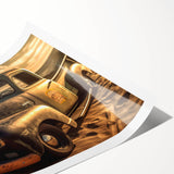 Extra large wall art featuring line art flowers in monochrome, printed on rolled canvas.