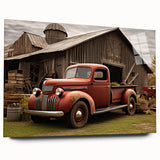 Side view of a truck in grayscale on acrylic glass, suitable as large bedroom or dining room art.