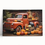 Black and white photo of vintage trucks on large stretched canvas, ideal for kitchen wall art or bedroom decor.