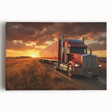 Black and white acrylic print of vintage trucks, ideal for kitchen wall art.