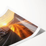 Extra large wall art featuring line art flowers in soft pastel shades on a rolled print, ideal for large living room decor.