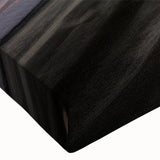 Black and white landscape painting of trucks on stretched canvas, suitable for bedroom wall art.