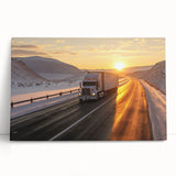 Black and white photo of vintage trucks on stretched canvas, suited as large kitchen wall art or for bedroom ambiance.