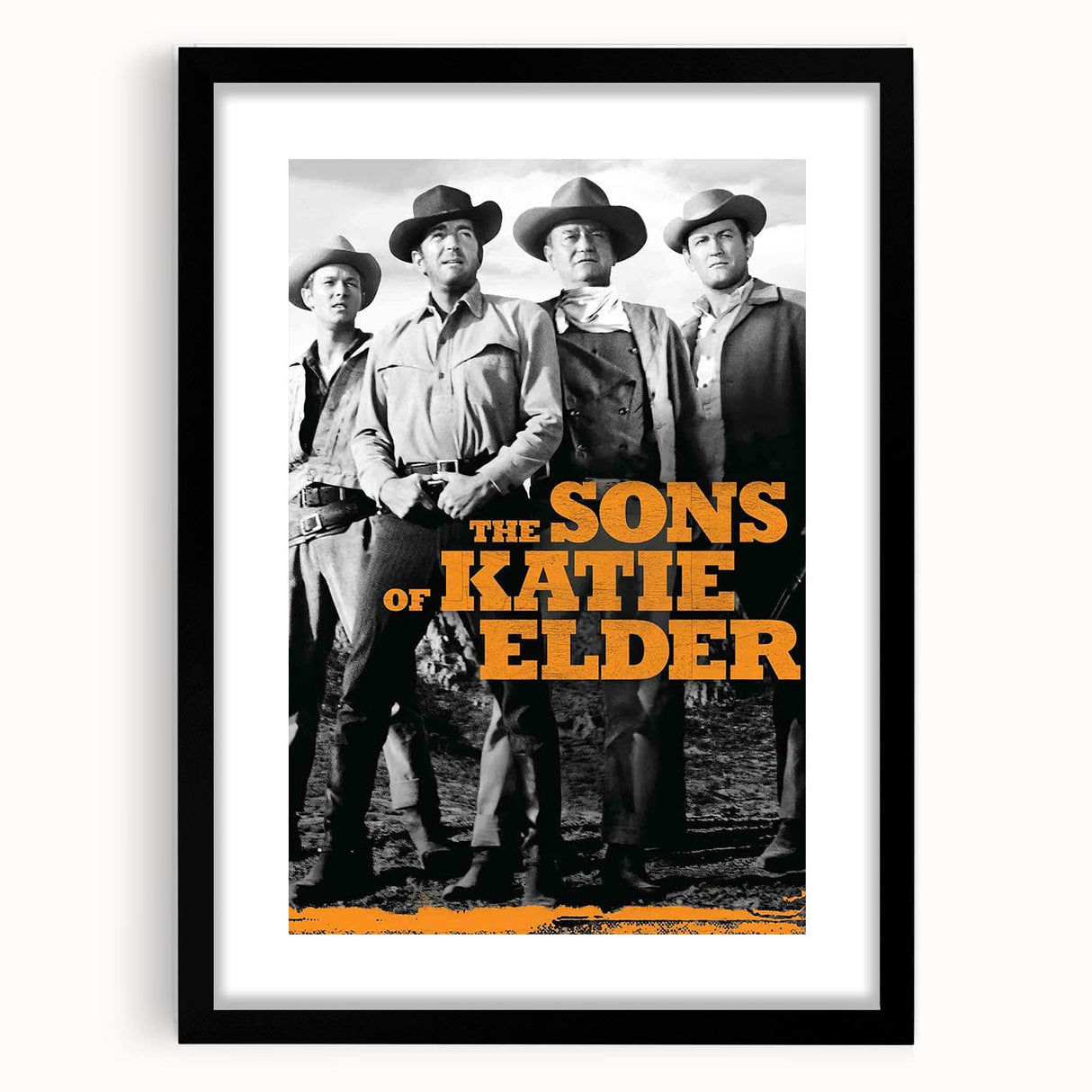 Classic 60s Movie Print - The Sons of Katie Elder Vintage Poster