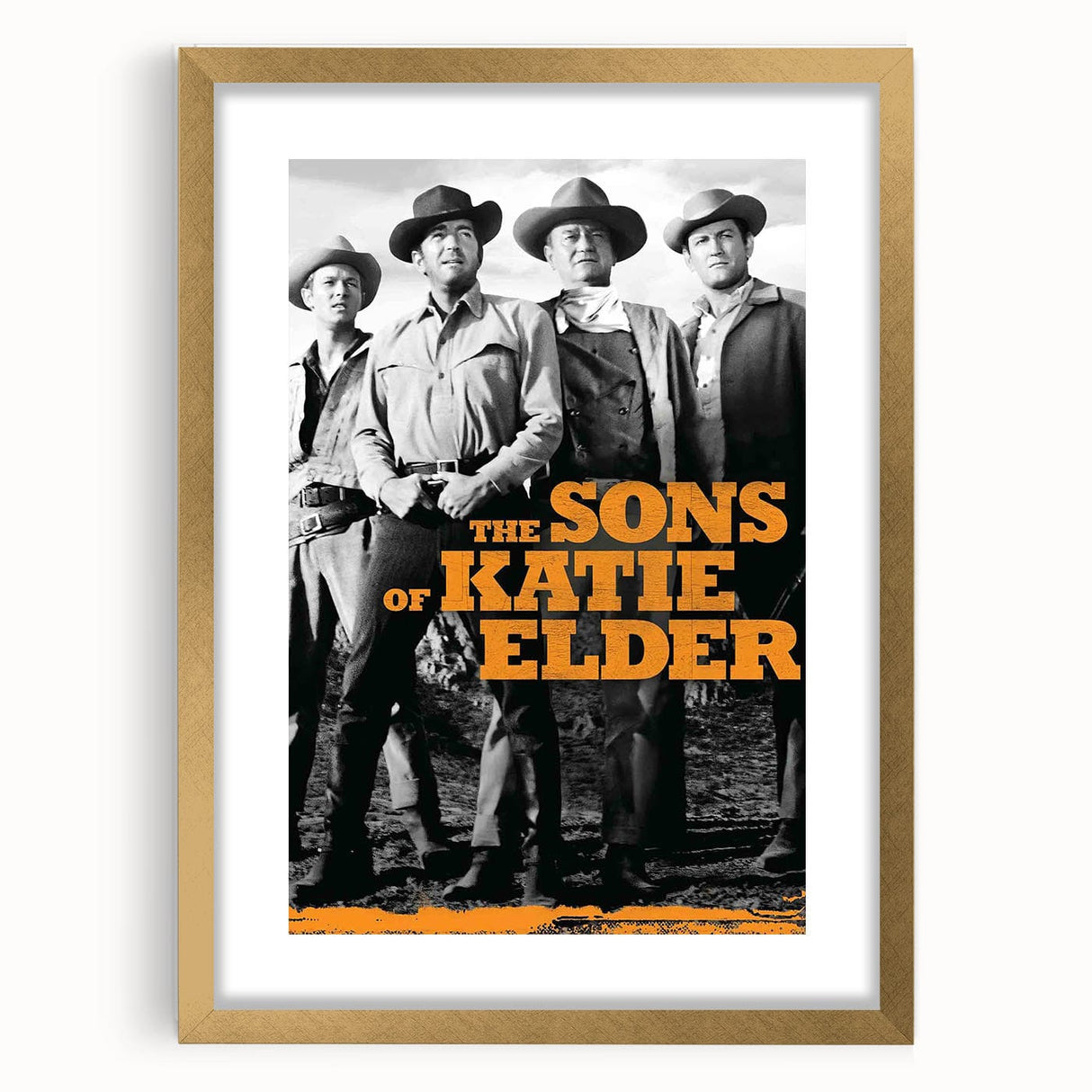 Classic 60s Movie Print - The Sons of Katie Elder Vintage Poster