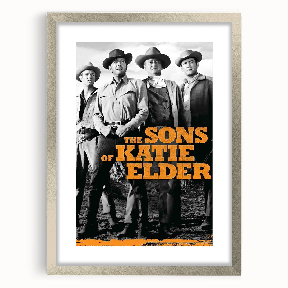Classic 60s Movie Print - The Sons of Katie Elder Vintage Poster