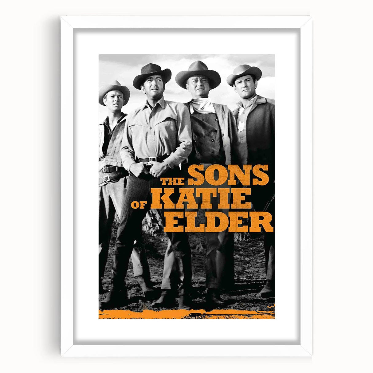 Classic 60s Movie Print - The Sons of Katie Elder Vintage Poster