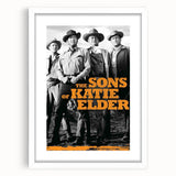 Classic 60s Movie Print - The Sons of Katie Elder Vintage Poster