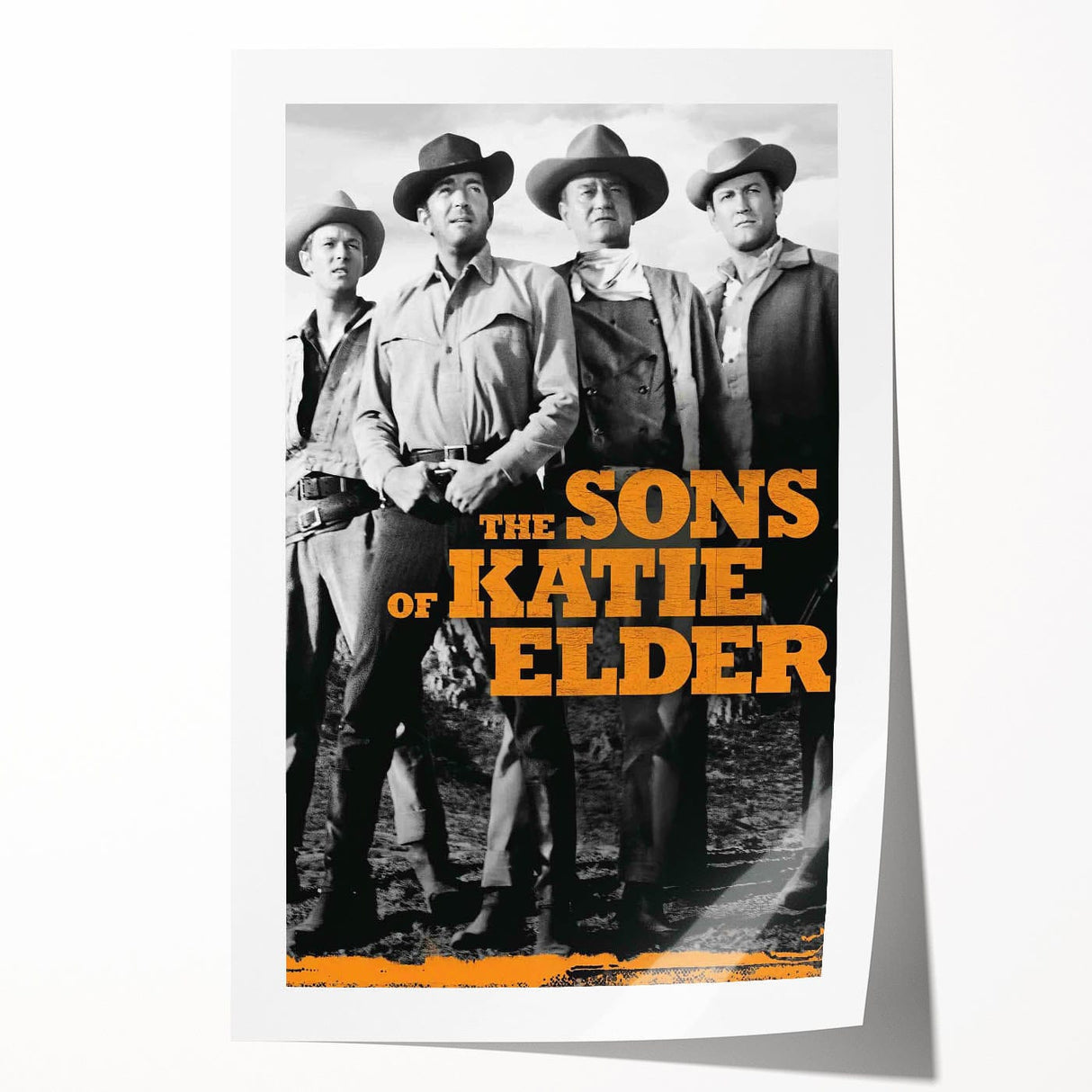 Classic 60s Movie Print - The Sons of Katie Elder Vintage Poster