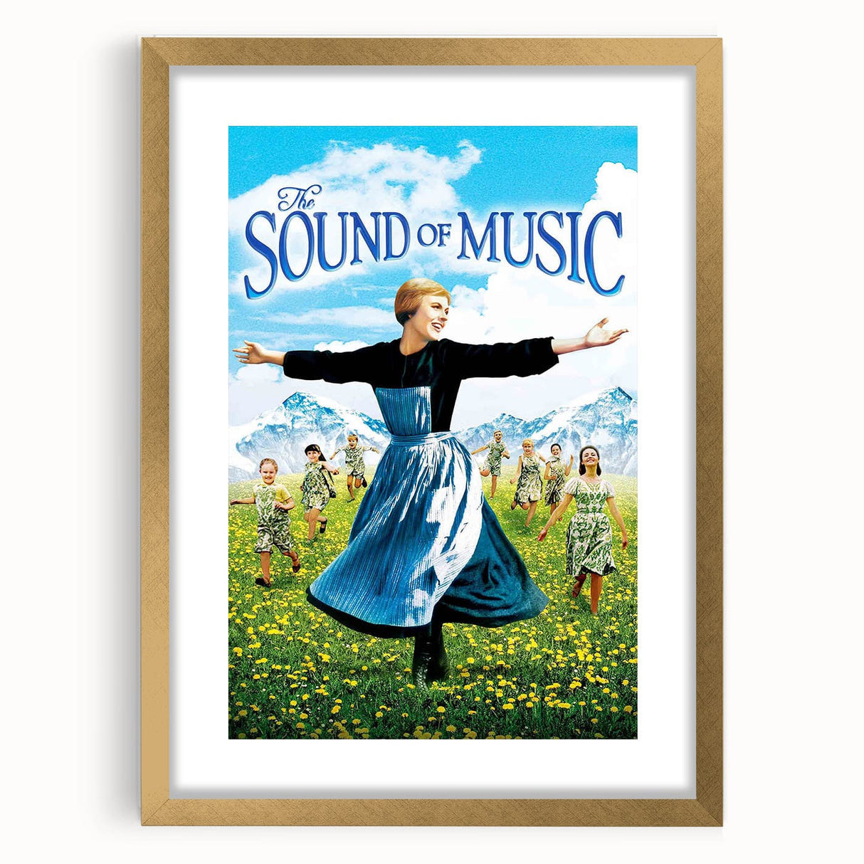 Classic 60s Movie Print - The Sound of Music Vintage Film Poster