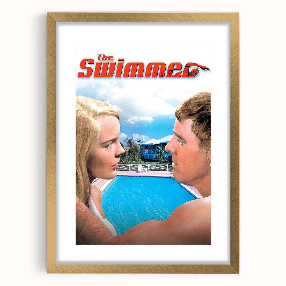 Classic 60s Movie Print - The Swimmer 1960s Vintage Film Poster