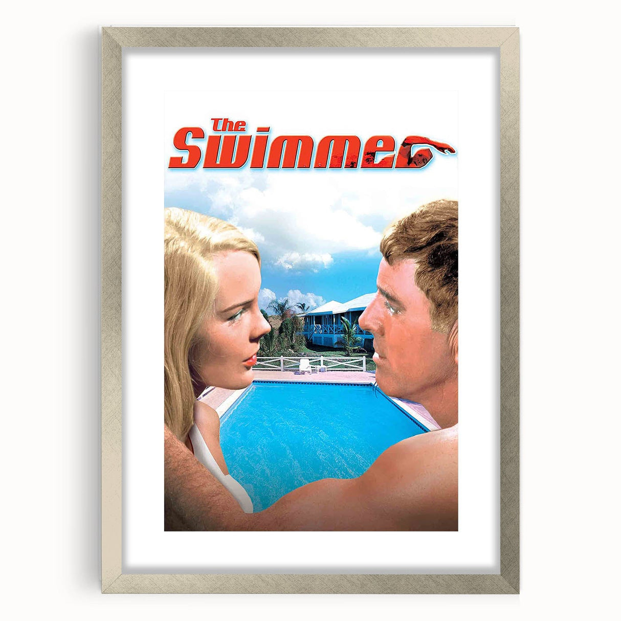 Classic 60s Movie Print - The Swimmer 1960s Vintage Film Poster