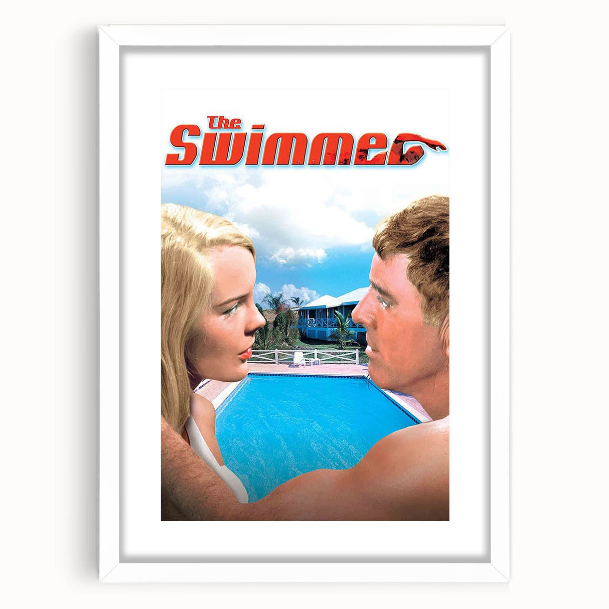 Classic 60s Movie Print - The Swimmer 1960s Vintage Film Poster