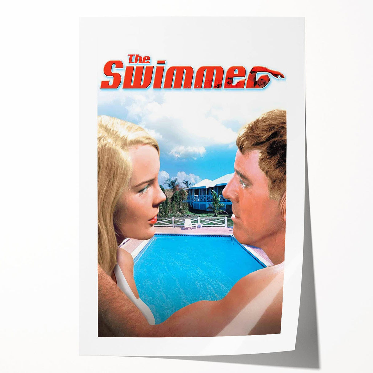Classic 60s Movie Print - The Swimmer 1960s Vintage Film Poster