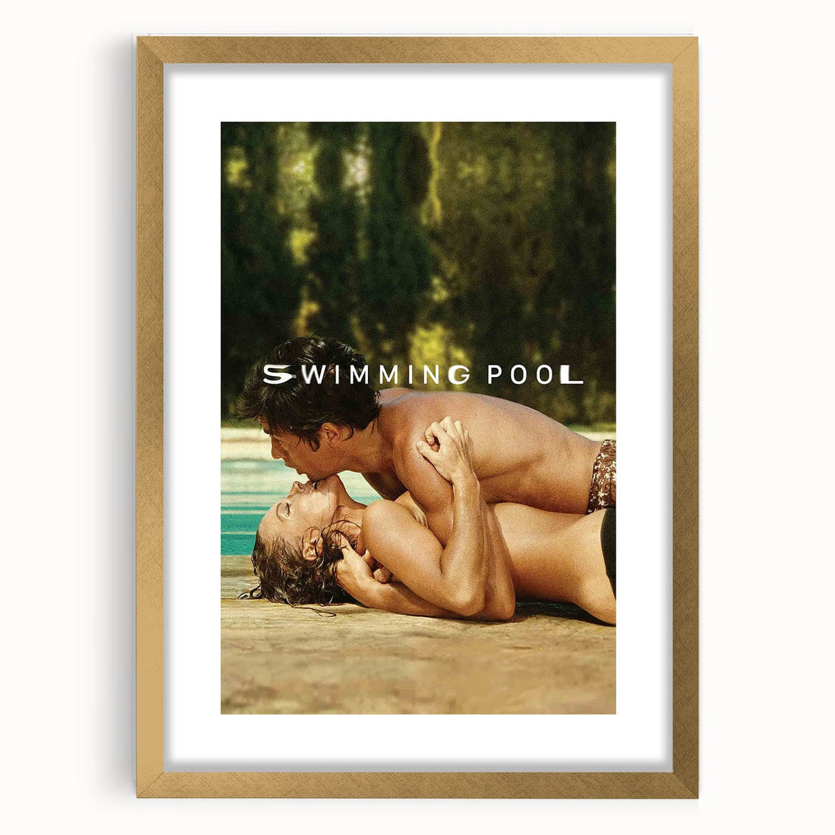 Classic 60s Movie Print - Swimming Pool 1960s Vintage Film Poster
