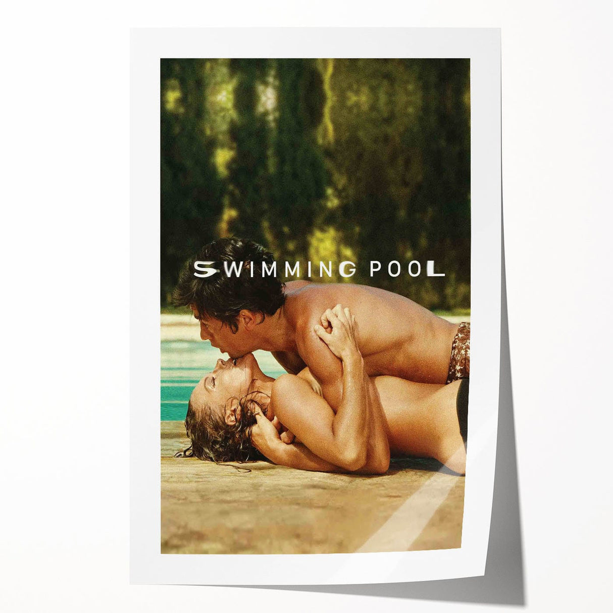 Classic 60s Movie Print - Swimming Pool 1960s Vintage Film Poster