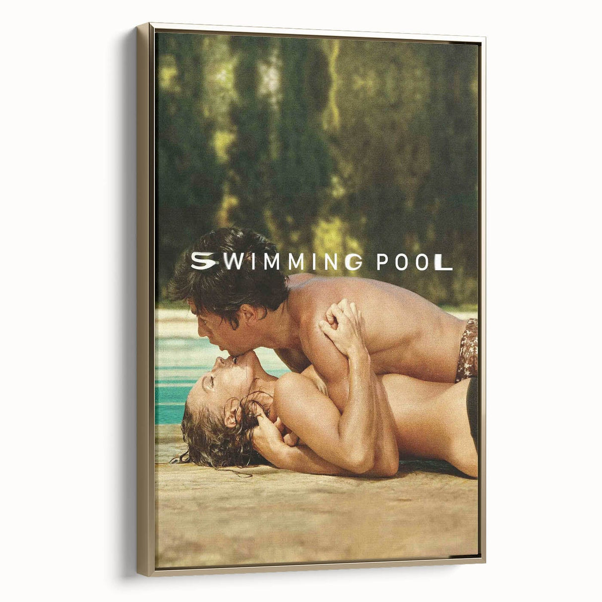 Classic 60s Movie Print - Swimming Pool 1960s Vintage Film Poster