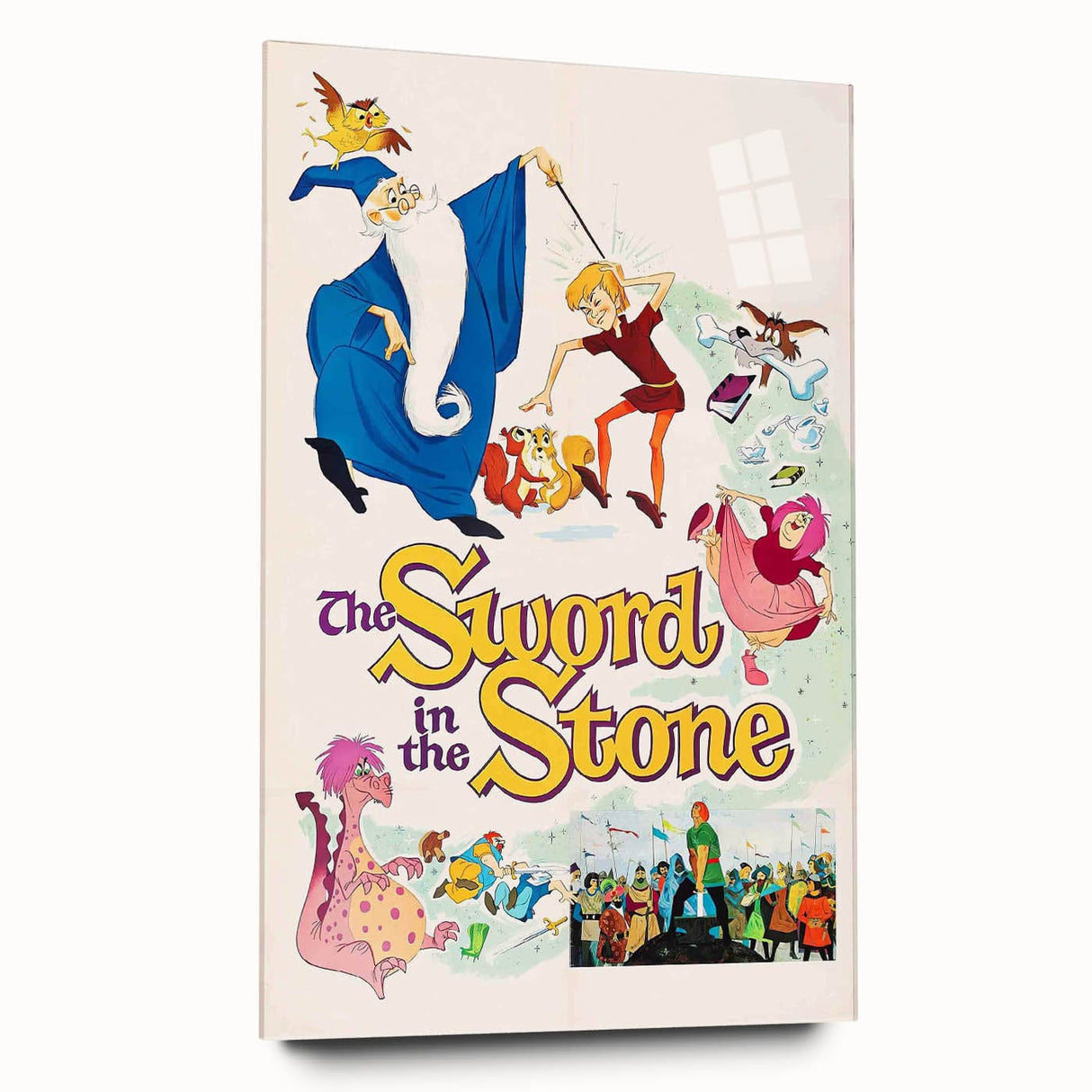 Classic 60s Movie Print - The Sword in the Stone Vintage Poster