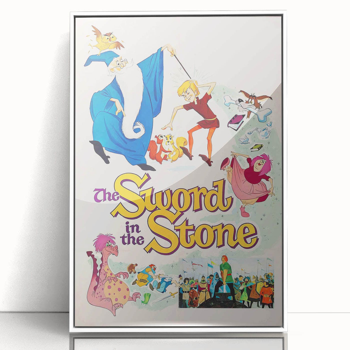 Classic 60s Movie Print - The Sword in the Stone Vintage Poster