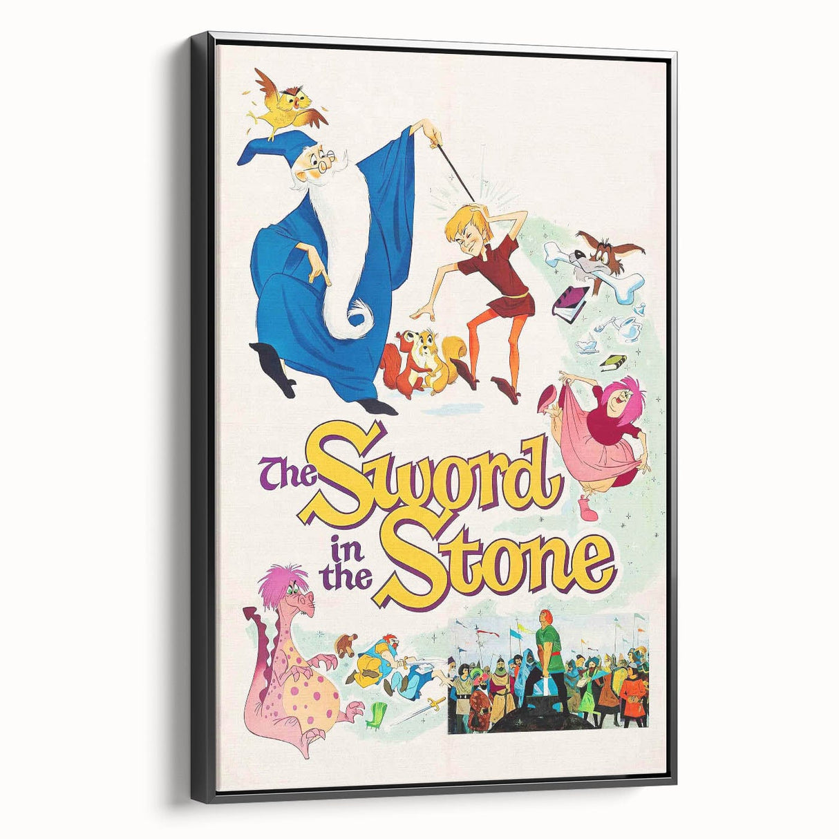 Classic 60s Movie Print - The Sword in the Stone Vintage Poster