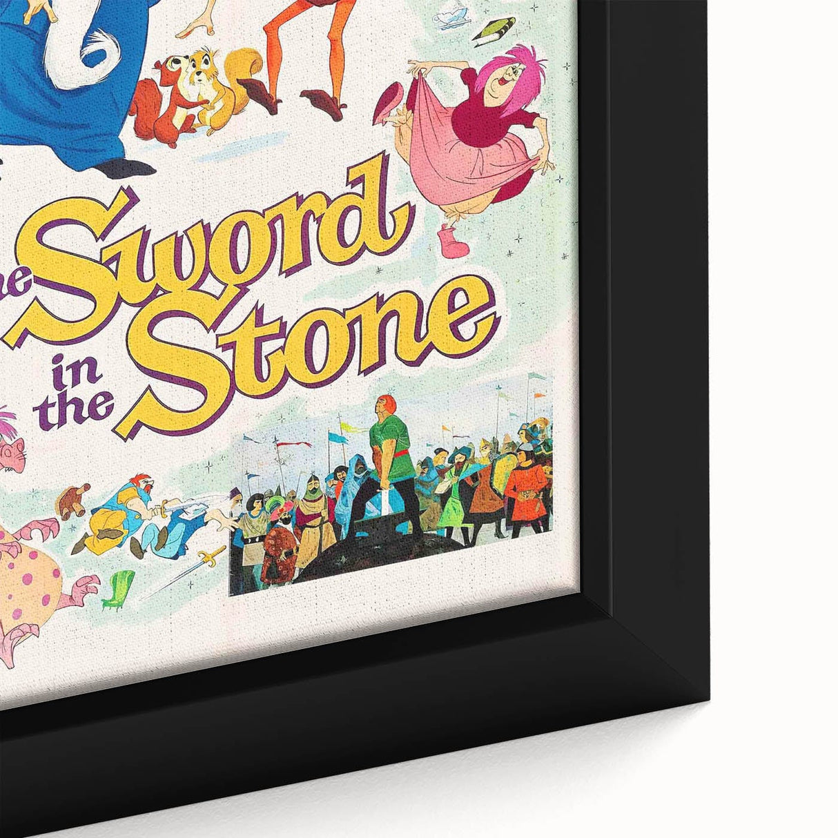 Classic 60s Movie Print - The Sword in the Stone Vintage Poster