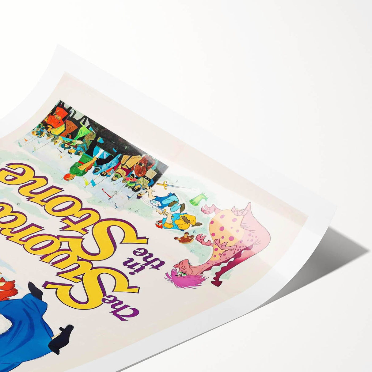 Classic 60s Movie Print - The Sword in the Stone Vintage Poster