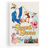 Classic 60s Movie Print - The Sword in the Stone Vintage Poster
