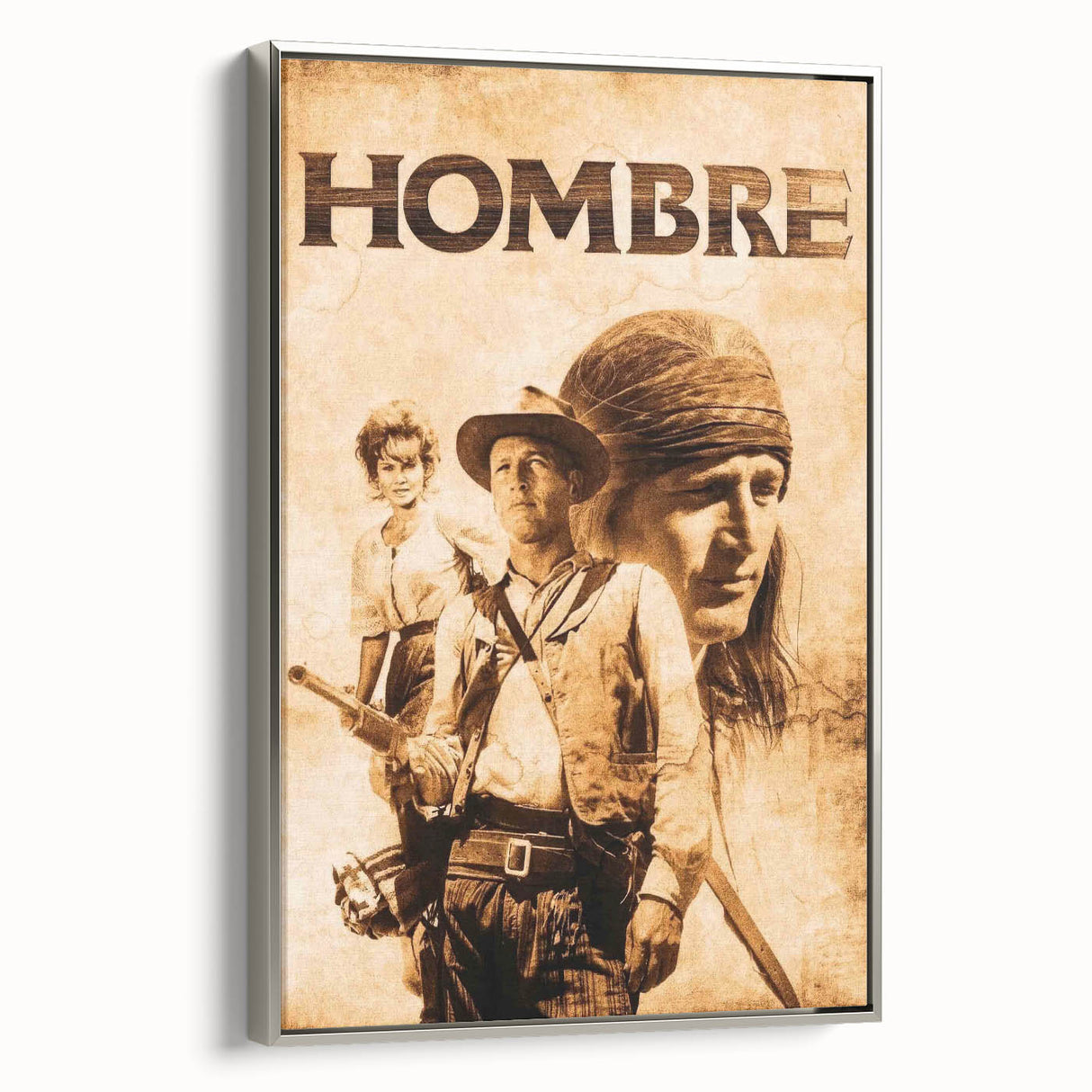1960s Movie Posters - Hombre | Classic 60s Western Movie Prints