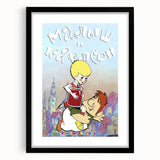 Retro Cinema Art 1960s - Vintage Movie Poster of Karlsson-on-the-Roof