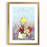 Retro Cinema Art 1960s - Vintage Movie Poster of Karlsson-on-the-Roof