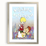 Retro Cinema Art 1960s - Vintage Movie Poster of Karlsson-on-the-Roof