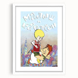 Retro Cinema Art 1960s - Vintage Movie Poster of Karlsson-on-the-Roof