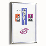 Vintage Film Poster 1960s - Kiss Me, Stupid Retro Cinema Print