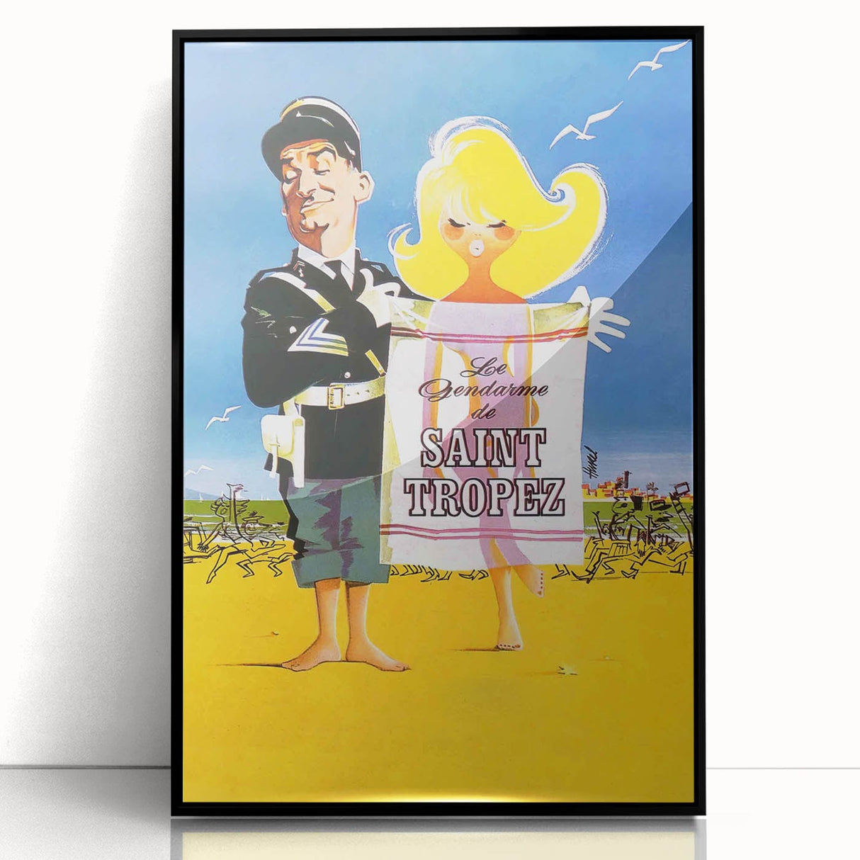 Retro Cinema Art 1960s – Le Gendarme de Saint-Tropez Vintage Poster