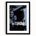 Vintage 60s Movie Poster – Le Trou Noir Crime Film Print