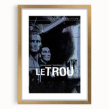 Vintage 60s Movie Poster – Le Trou Noir Crime Film Print