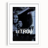 Vintage 60s Movie Poster – Le Trou Noir Crime Film Print