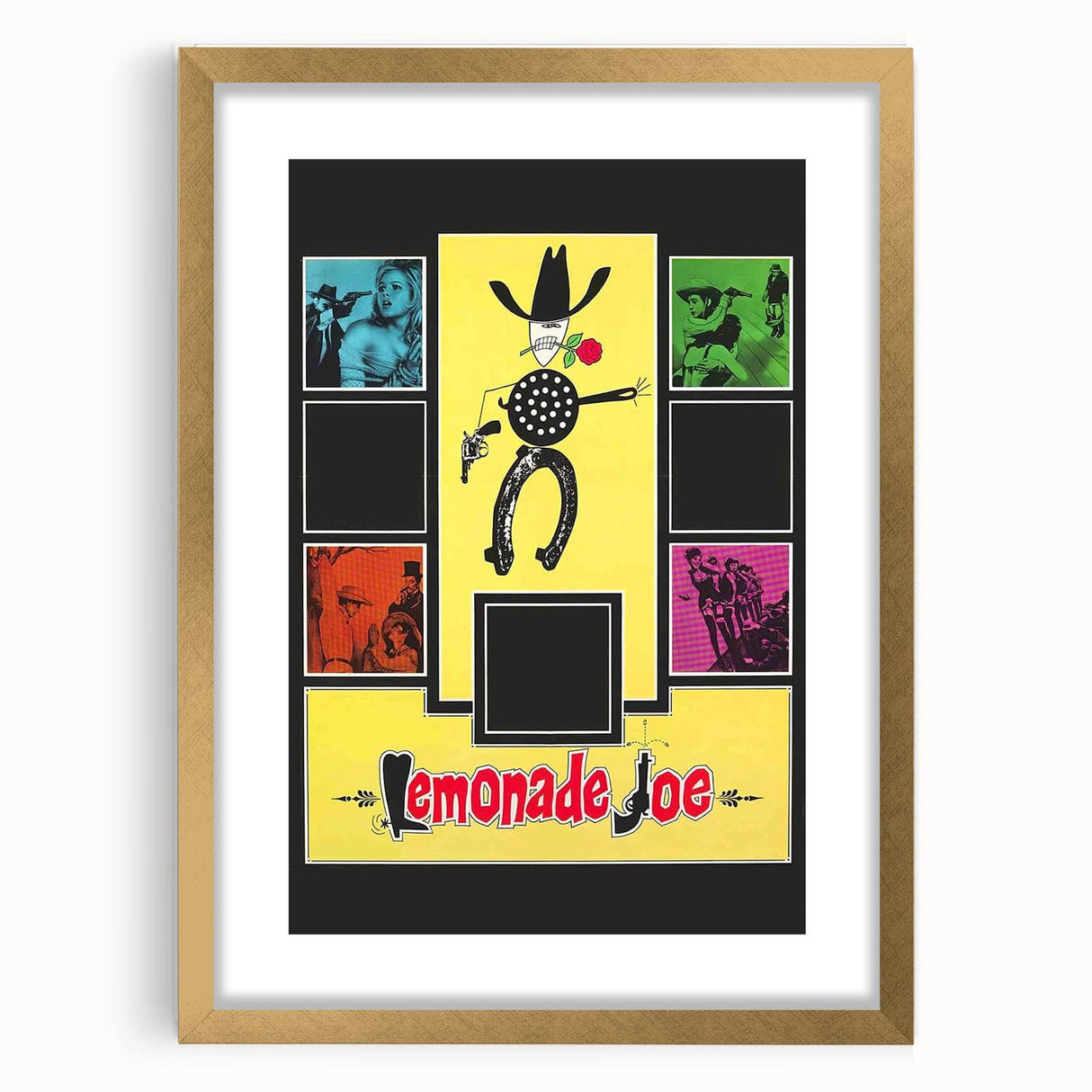Mid-Century Movie Posters – Lemonade Joe 1960s Vintage Film Print