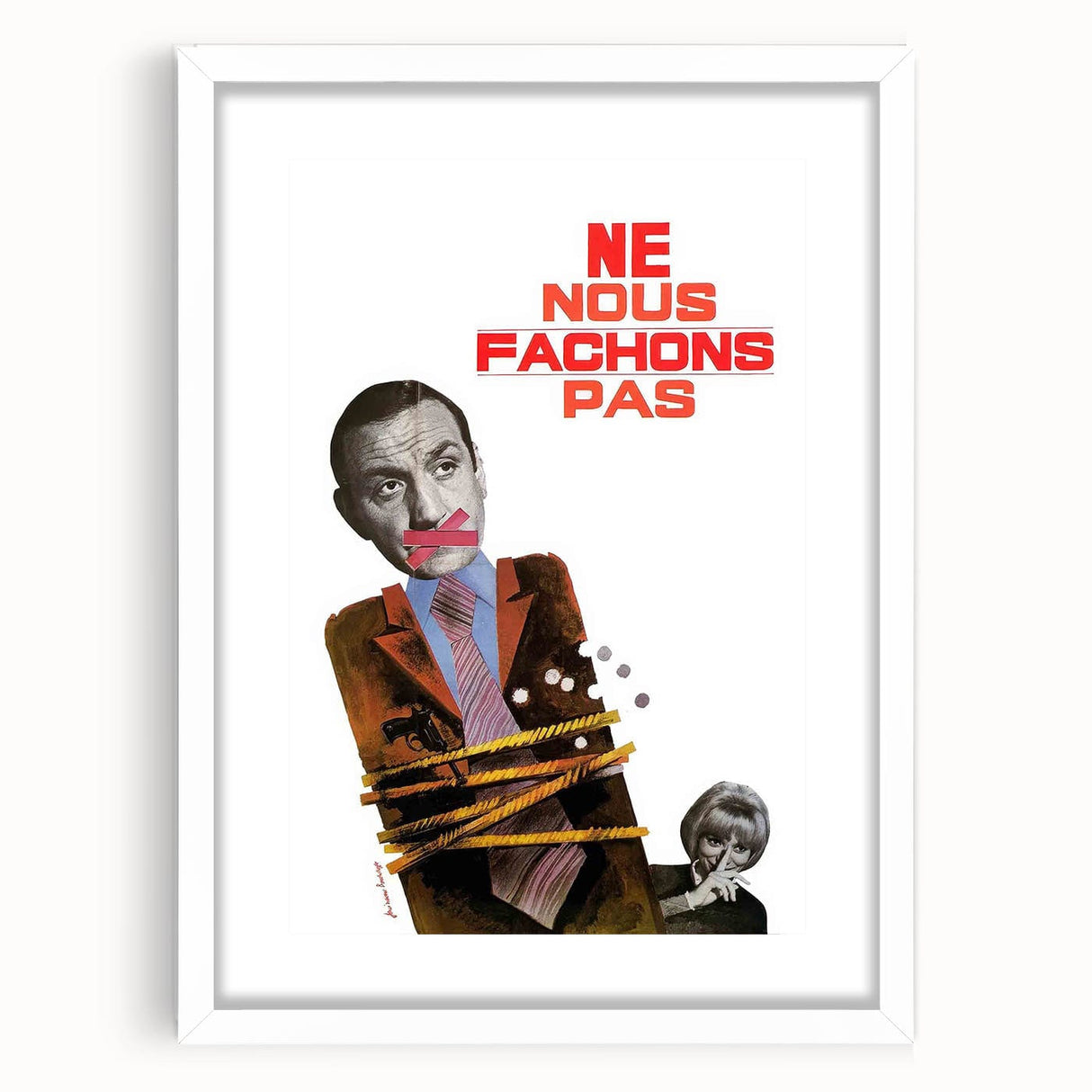Classic 60s Movie Prints – Ne Nous Fâchons Pas Vintage Film Poster